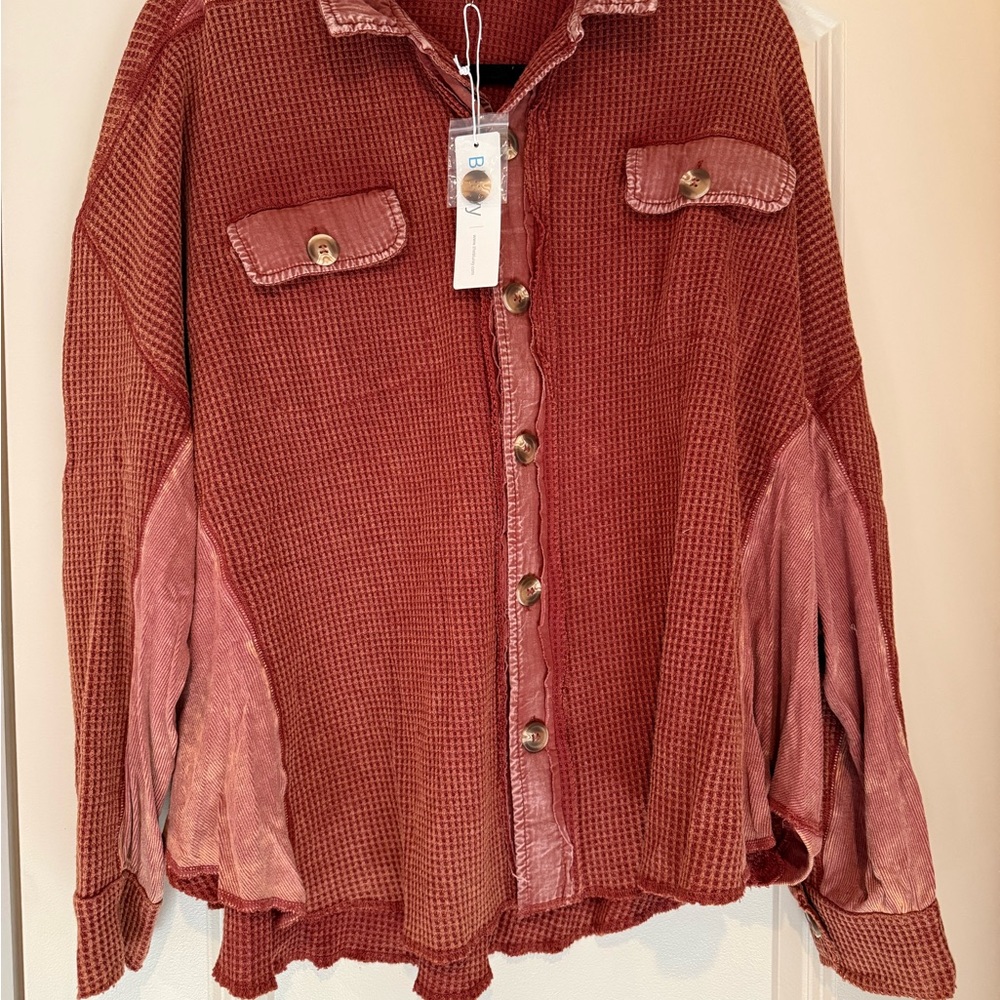 Bluivy Rust Button Down Shirt